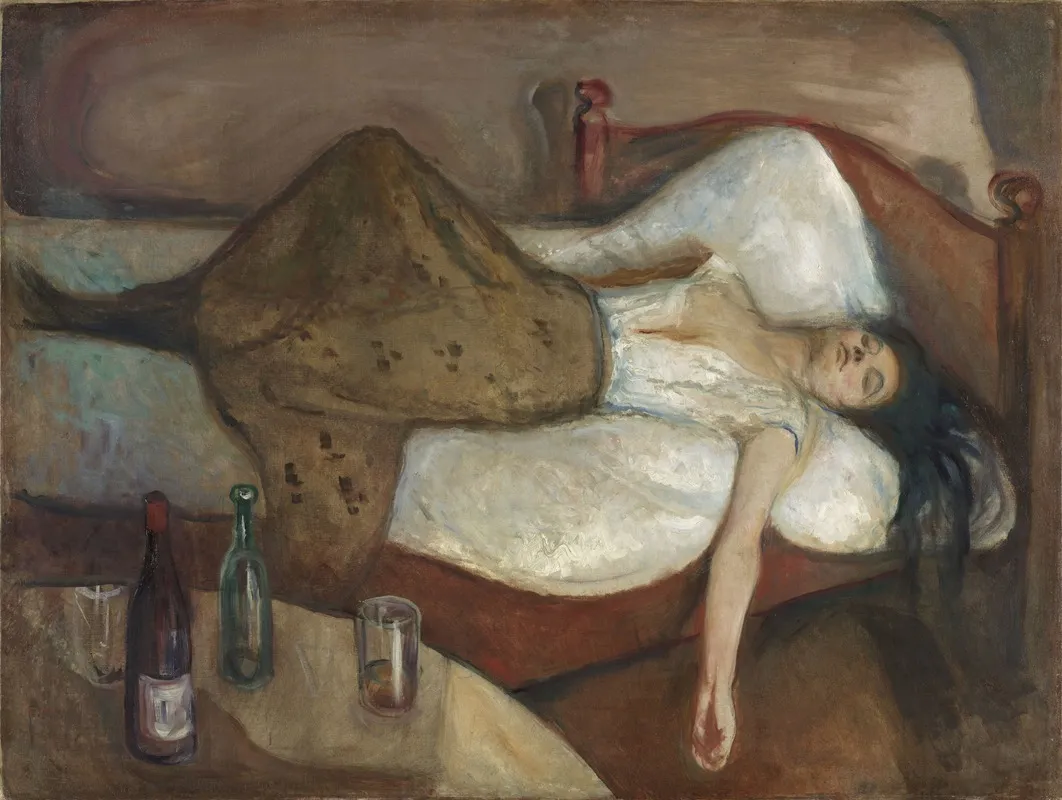 The Day After 2 Wall Art by Edvard Munch - Canvas Print