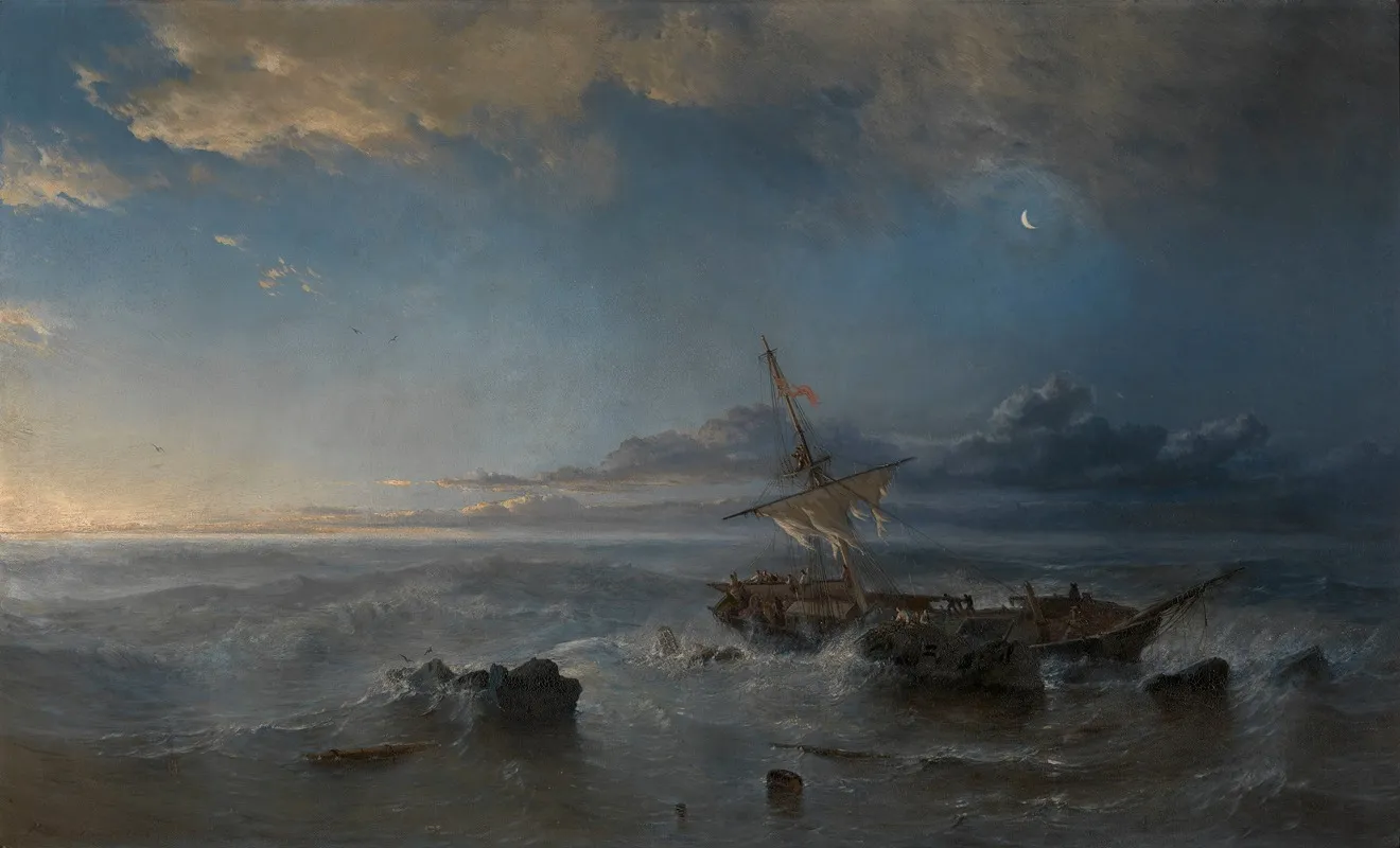 The Day After The Shipwreck Wall Art by Paul Jean Clay - High-Resolution Digital Print