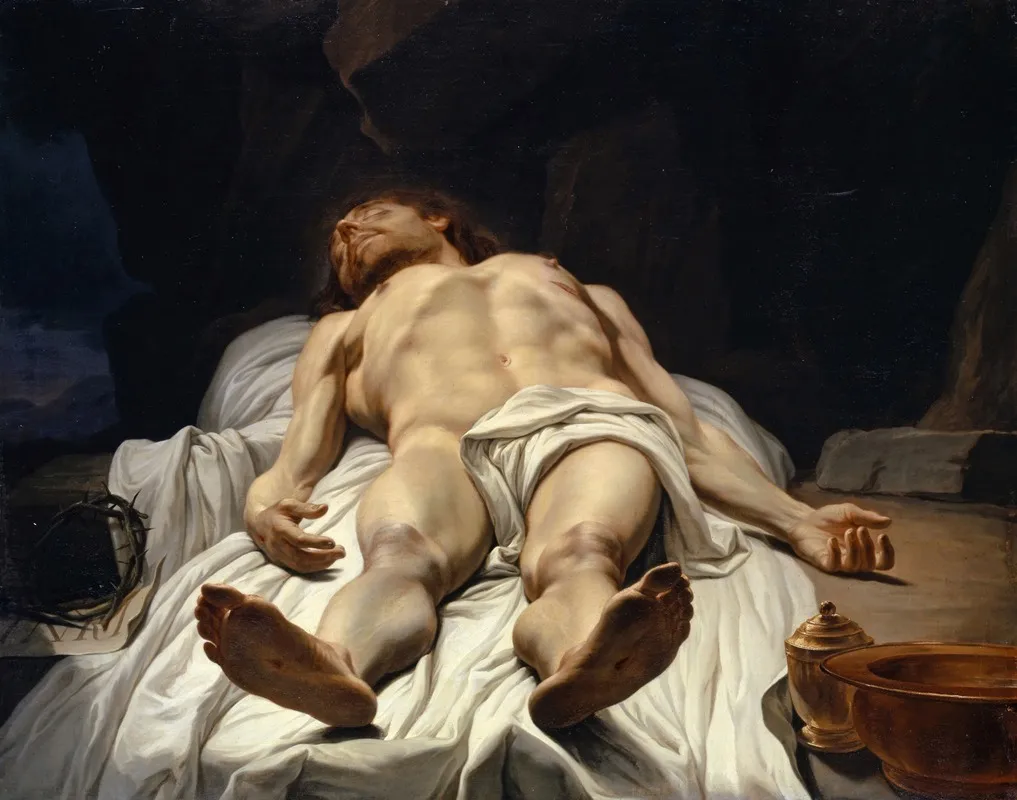 The Dead Body Of Christ Wall Art by Johann Melchior Wyrsch - High-Resolution Digital Print
