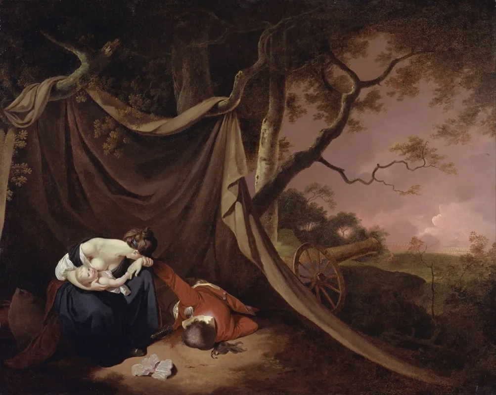 The Dead Soldier Wall Art by Joseph Wright of Derby - High-Resolution Digital Print