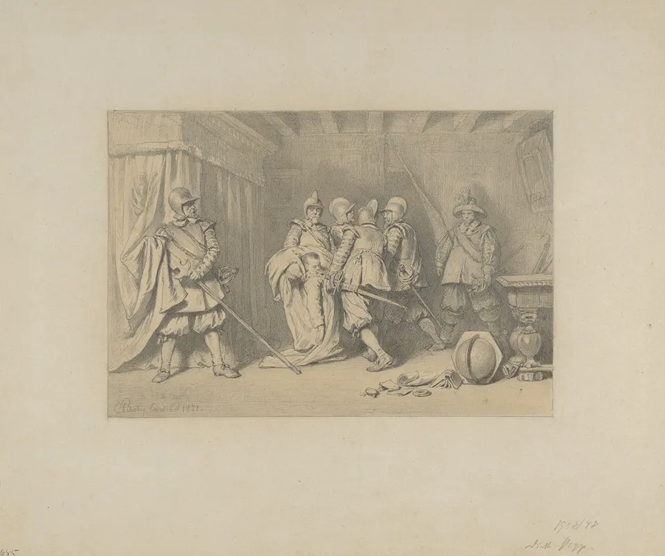 The Dead Wallenstein Being Carried Away By Soldiers Wall Art by Karl Theodor von Piloty - High-Resolution Digital Print