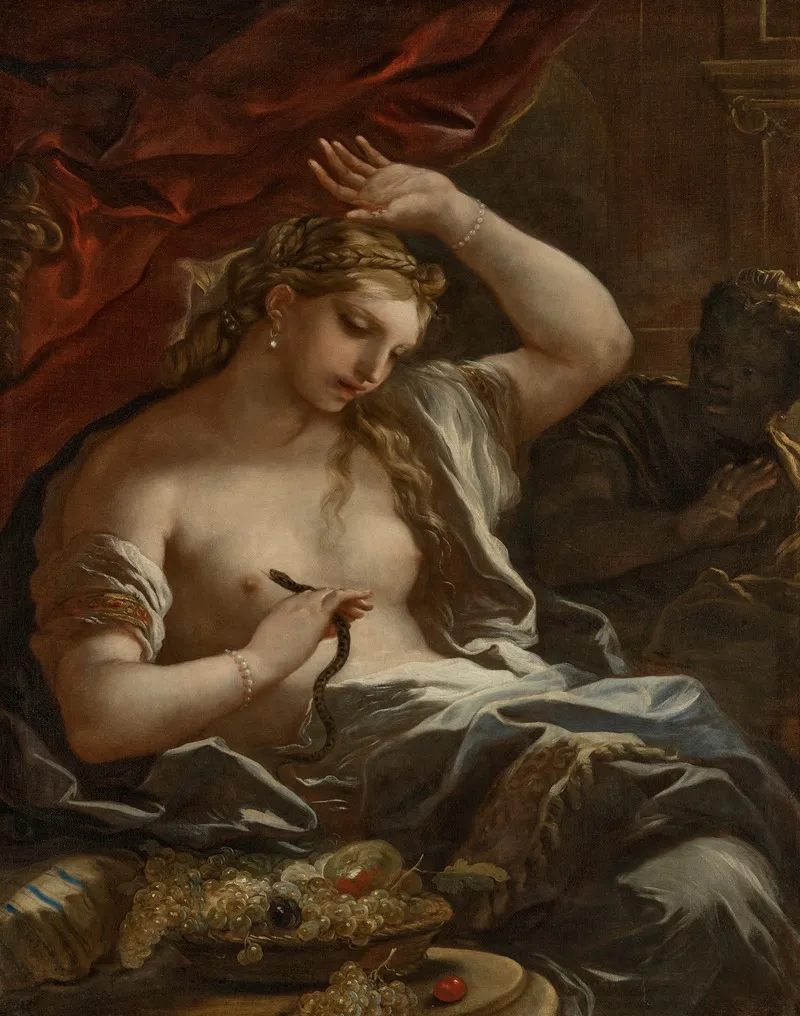 The Death Of Cleopatra 14 Wall Art by Luca Giordano - High-Resolution Digital Print