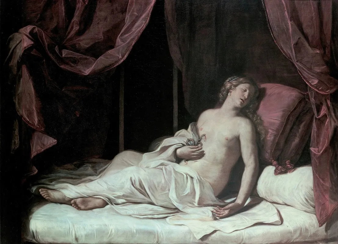 The Death Of Cleopatra 7 Wall Art by Guercino - High-Resolution Digital Print