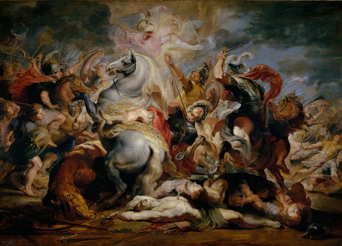 The Death Of Decius Mus Wall Art by Peter Paul Rubens - High-Resolution Digital Print