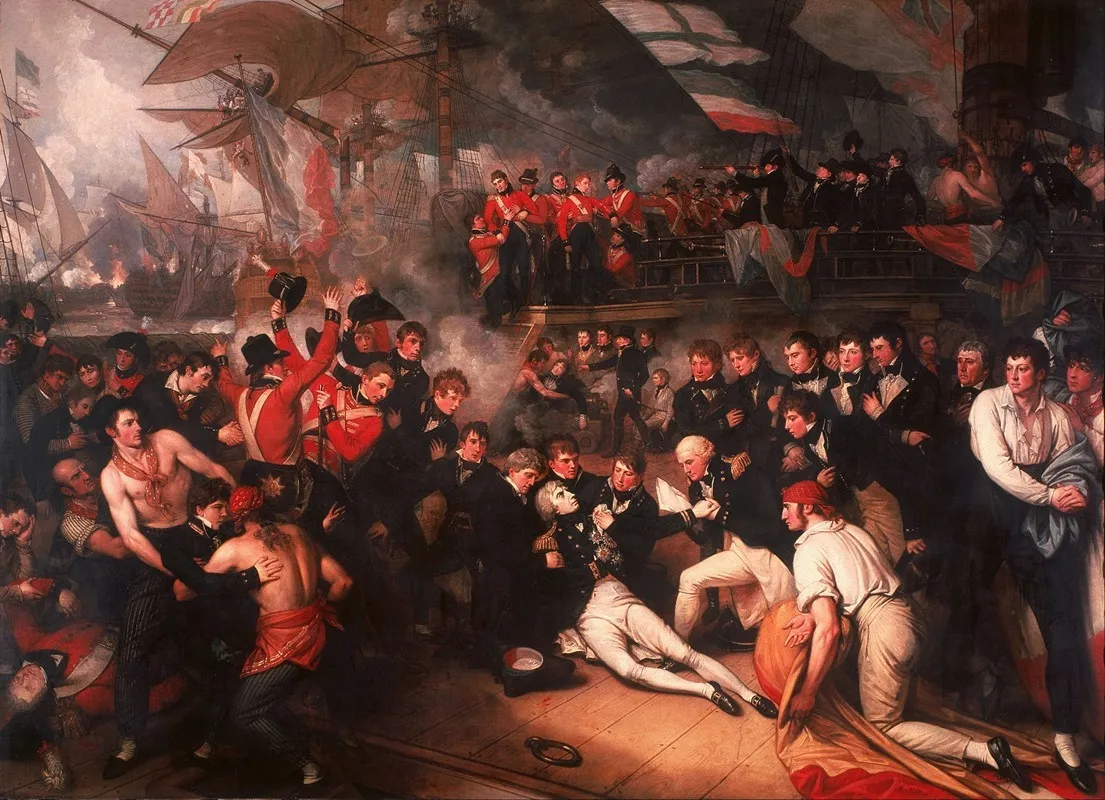 The Death Of Nelson 2 Wall Art by Benjamin West - High-Resolution Digital Print