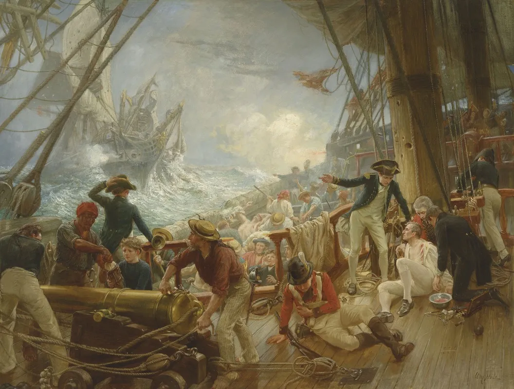 The Death Of Nelson 3 Wall Art by William Brassey Hole - High-Resolution Digital Print