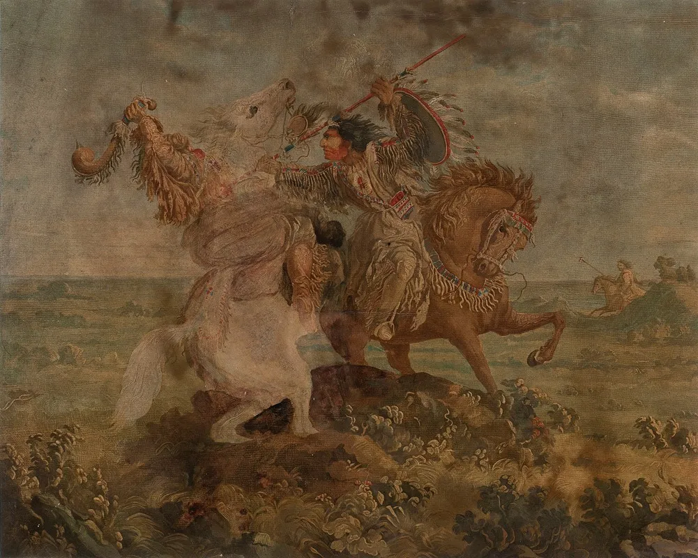 The Death Of Omoxesisixany Or Big Snake Wall Art by Paul Kane - High-Resolution Digital Print