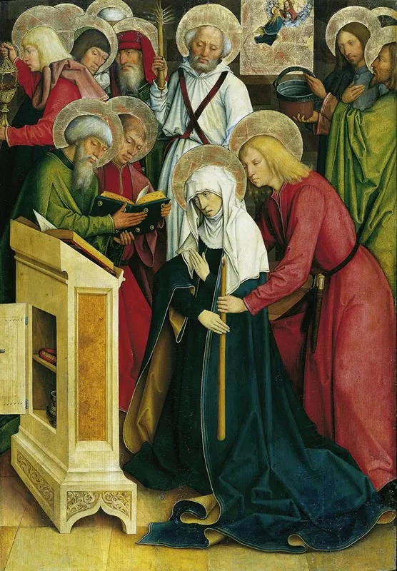 The Death Of The Virgin 2 Wall Art by Bartholomäus Zeitblom - High-Resolution Digital Print