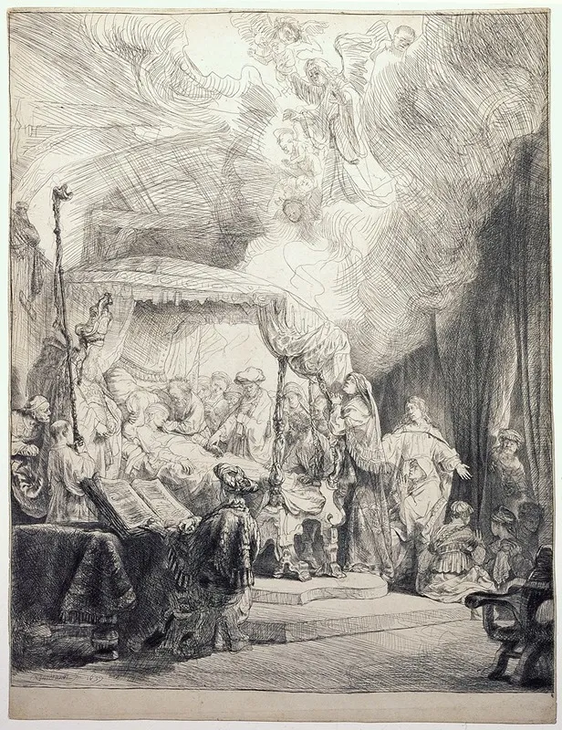 The Death Of The Virgin 4 Wall Art by Rembrandt van Rijn - High-Resolution Digital Print