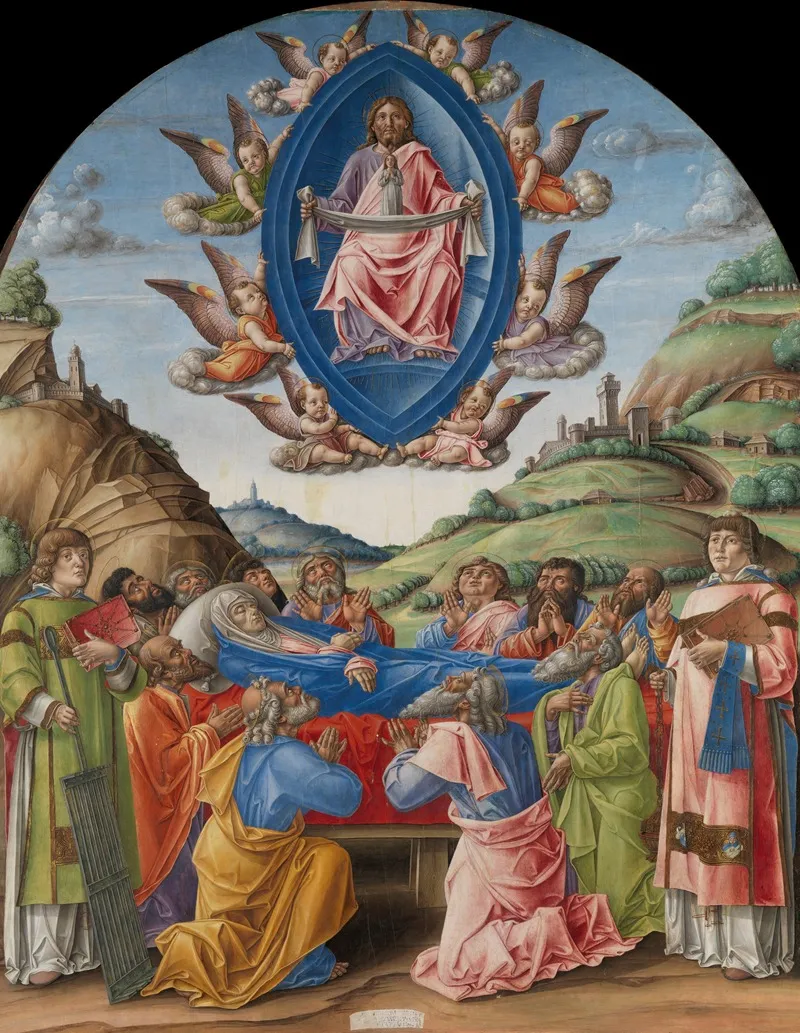 The Death Of The Virgin 5 Wall Art by Bartolomeo Vivarini - High-Resolution Digital Print