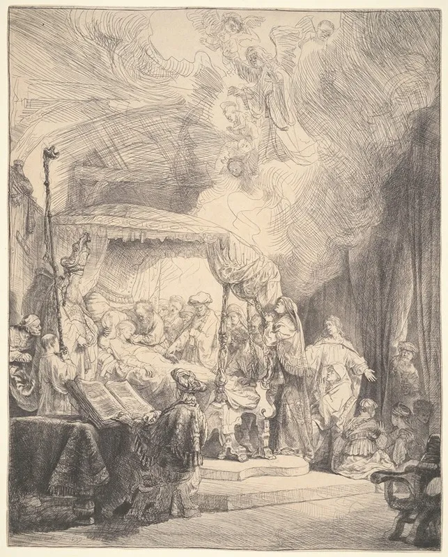 The Death Of The Virgin 6 Wall Art by Rembrandt van Rijn - High-Resolution Digital Print