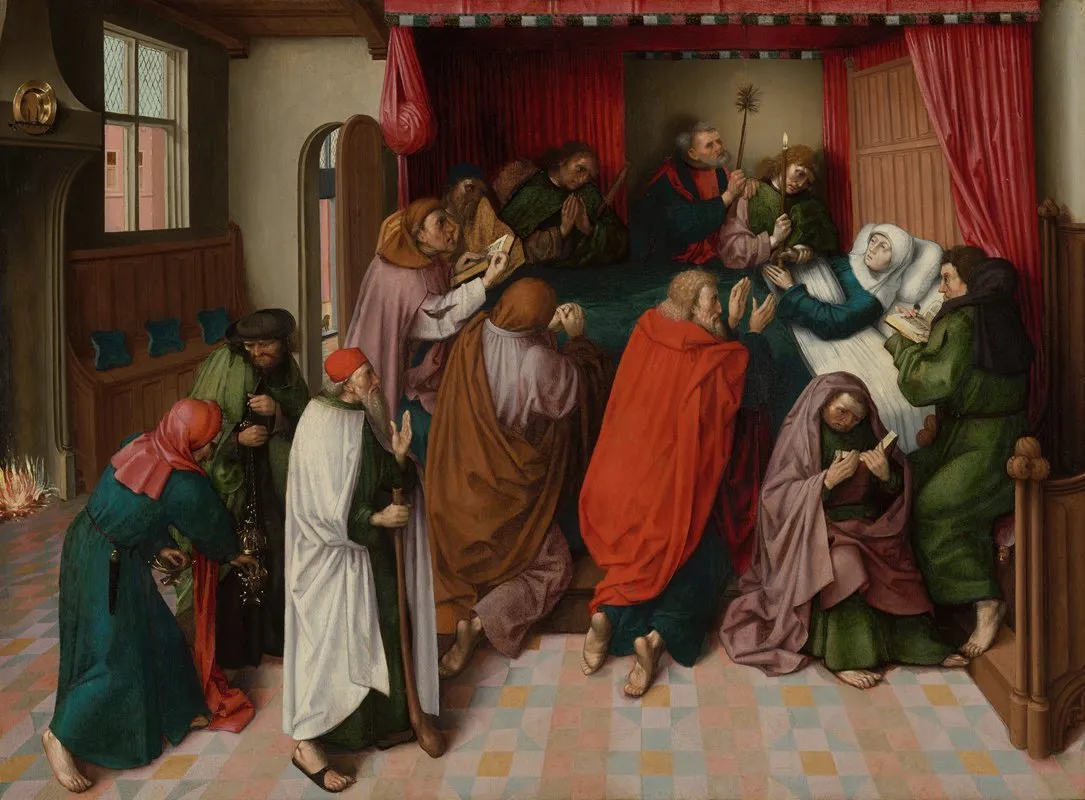 The Death Of The Virgin 7 Wall Art by Master of the Amsterdam Death of the Virgin - High-Resolution Digital Print