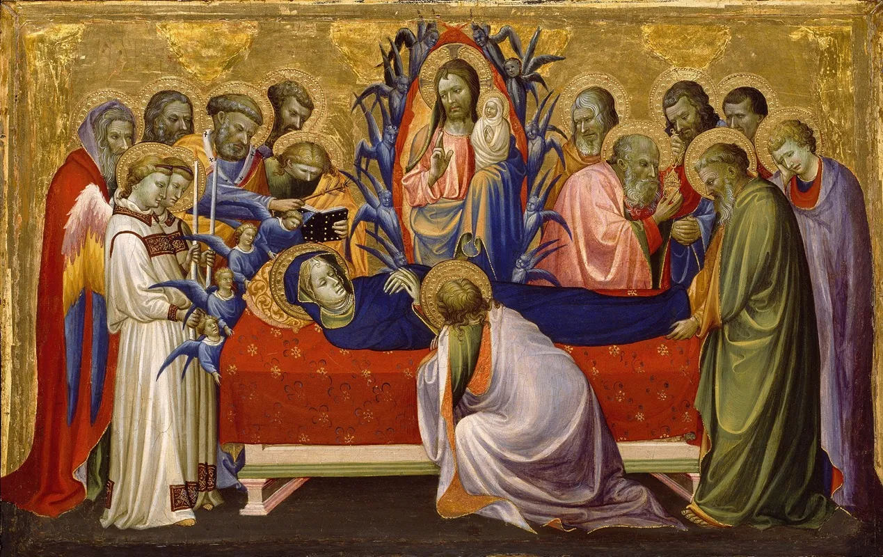 The Death Of The Virgin 8 Wall Art by Gherardo Starnina - High-Resolution Digital Print