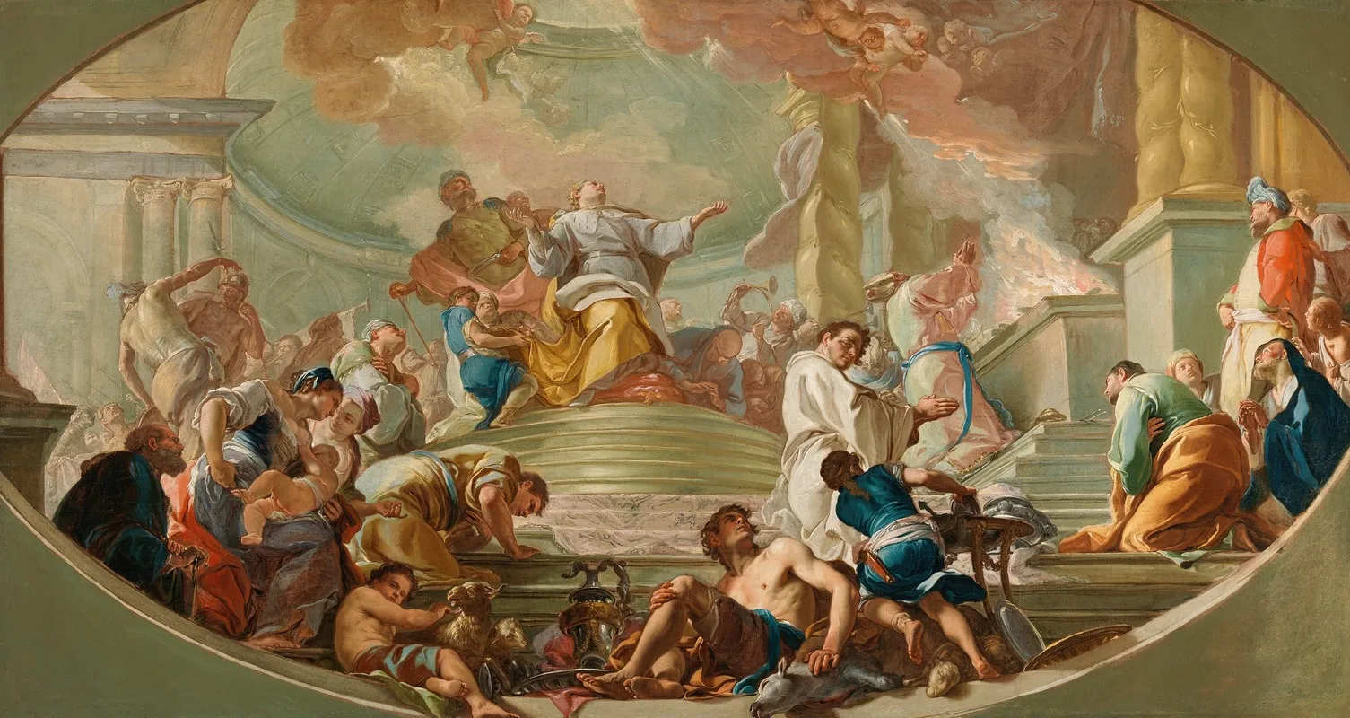 The Dedication Of The Temple At Jerusalem Wall Art by Giacinto Diana - High-Resolution Digital Print