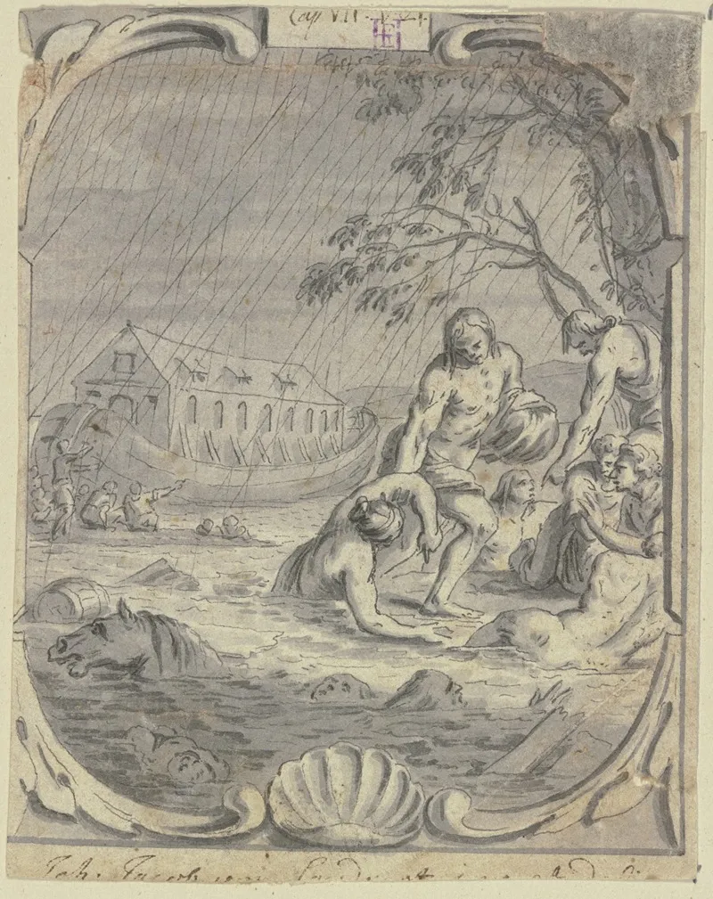 The Deluge 7 Wall Art by Johann Jakob von Sandrart - High-Resolution Digital Print
