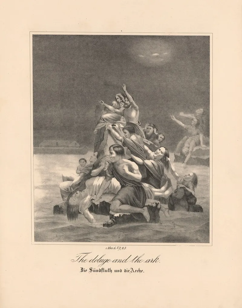 The Deluge And The Ark Wall Art by Johann Baptist Sonderland - High-Resolution Digital Print
