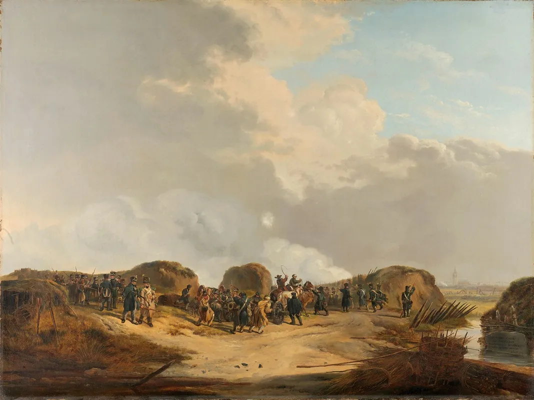 The Demilune Constructed At The Siege Of Naarden April 1814 2 Wall Art by Pieter Gerardus van Os - High-Resolution Digital Print