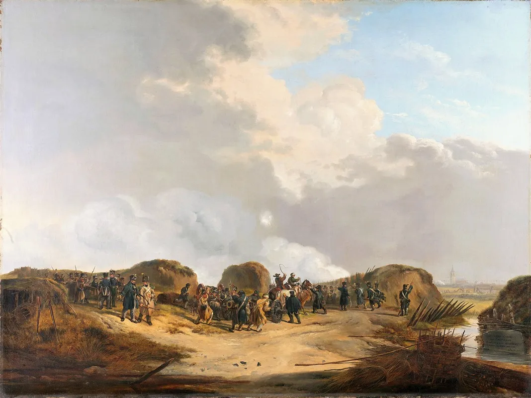 The Demilune Constructed At The Siege Of Naarden April 1814 Wall Art by Pieter Gerardus van Os - High-Resolution Digital Print