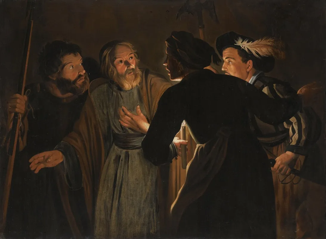 The Denial Of Saint Peter 2 Wall Art by Follower Of Gerard Seghers - High-Resolution Digital Print