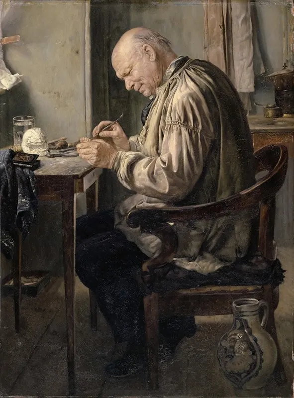 The Dental Technician Carl Friedrich Mohr 1812 1891 Wall Art by Fritz Schider - High-Resolution Digital Print