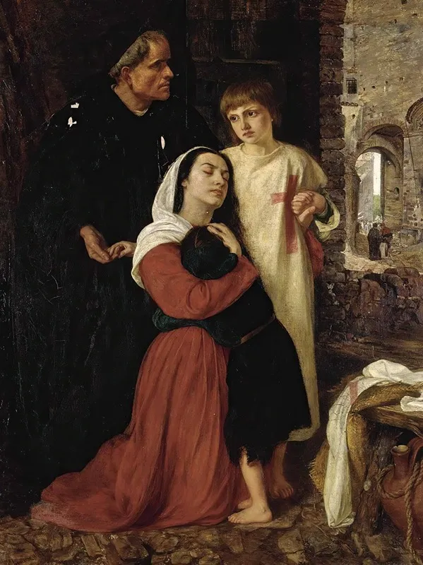 The Departure An Episode Of The Childs Crusade 12 Th Century Wall Art by Joanna Mary Wells - High-Resolution Digital Print