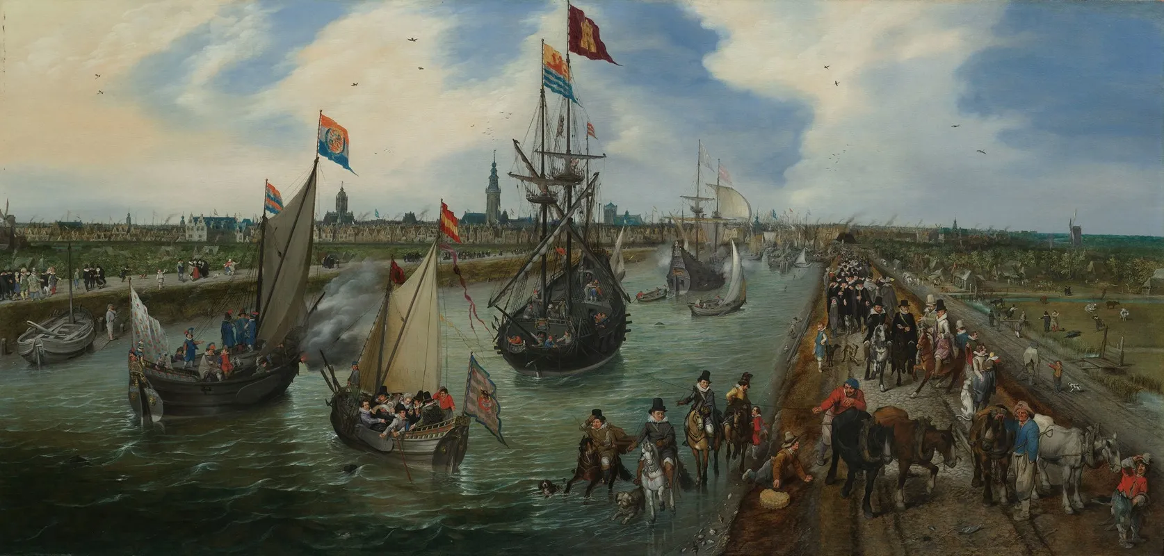 The Departure Of A Dignitary From Middelburg