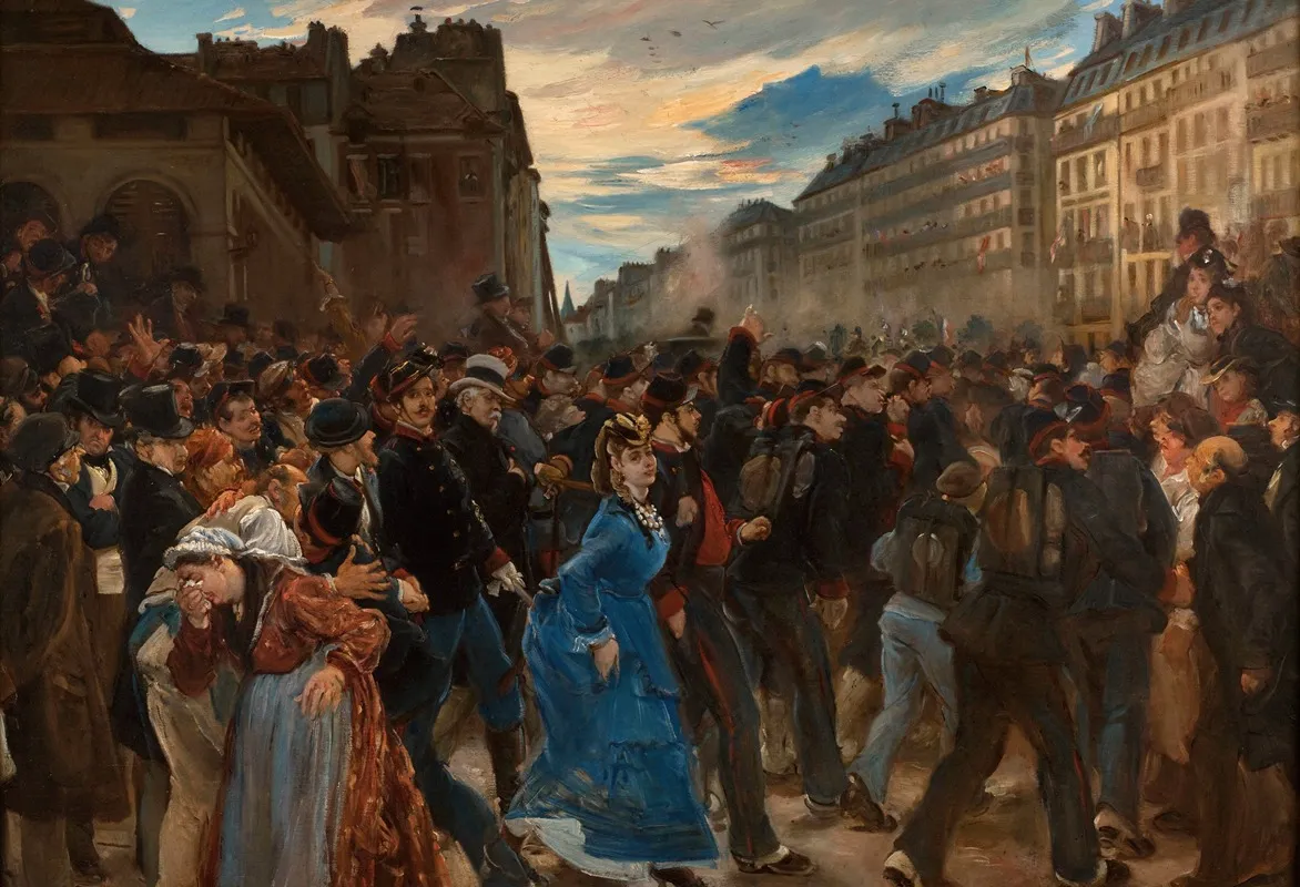The Departure Of Mobiles In July 1870