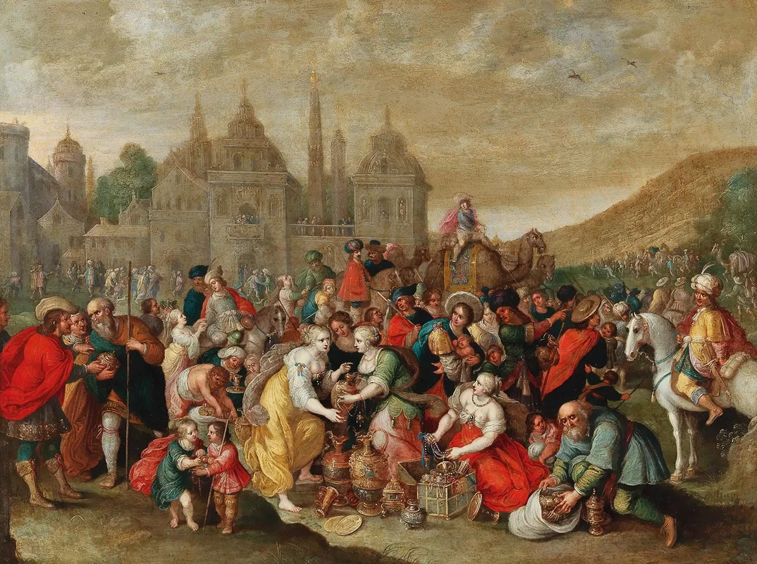 The Departure Of The Israelites From Egypt Wall Art by Hieronymus Francken III - High-Resolution Digital Print