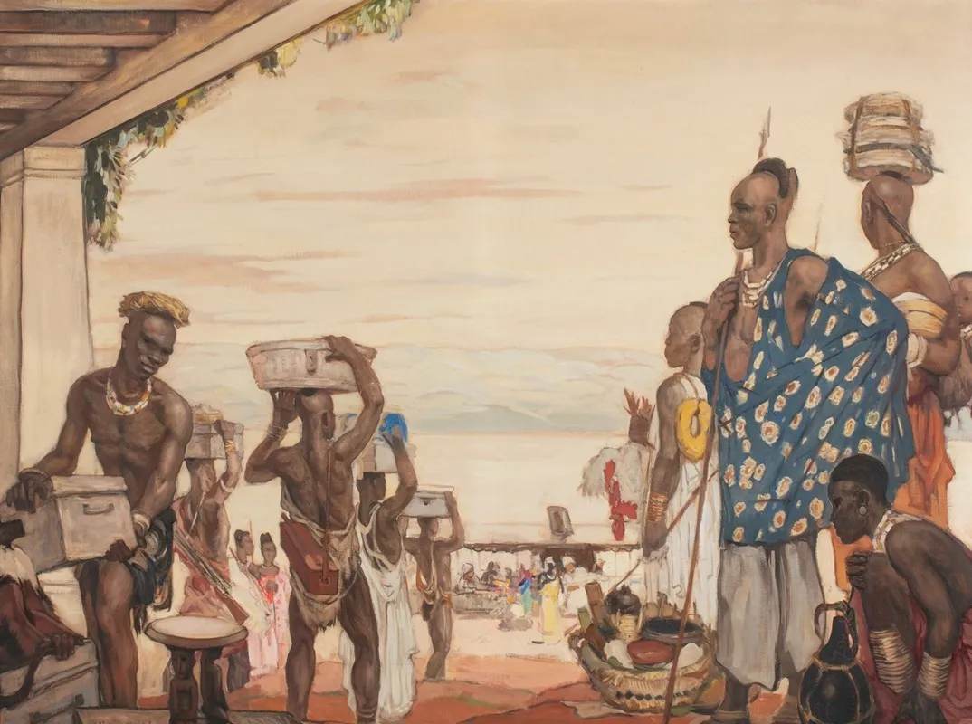 The Departure To Bukavu Wall Art by Fernand Allard-L'Olivier - High-Resolution Digital Print