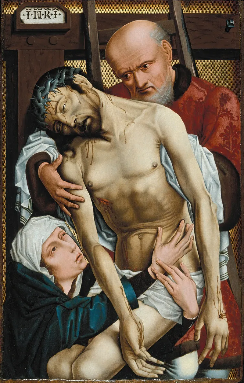 The Descent From The Cross 12 Wall Art by school of Rogier van der Weyden - High-Resolution Digital Print