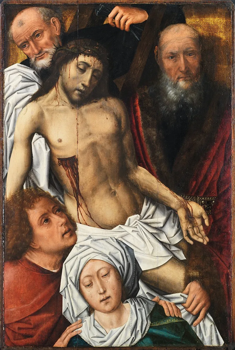 The Descent From The Cross 16 Wall Art by Colijn de Coter - High-Resolution Digital Print