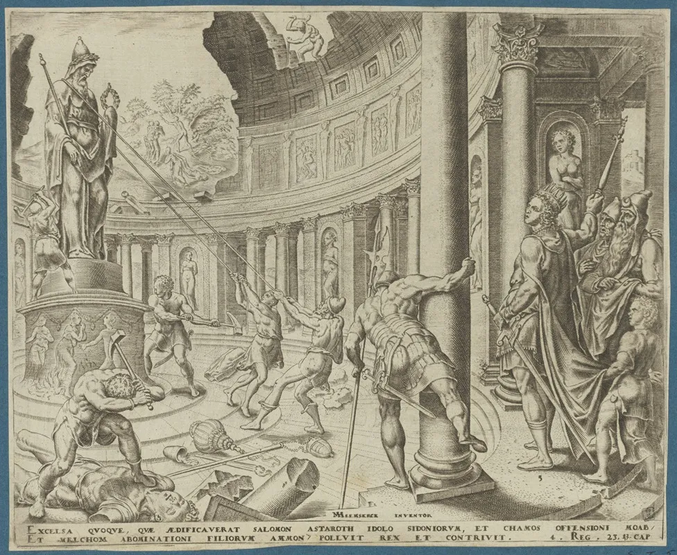 The Destruction Of The Temple Of Ashtoreth Chemosh And Milcom