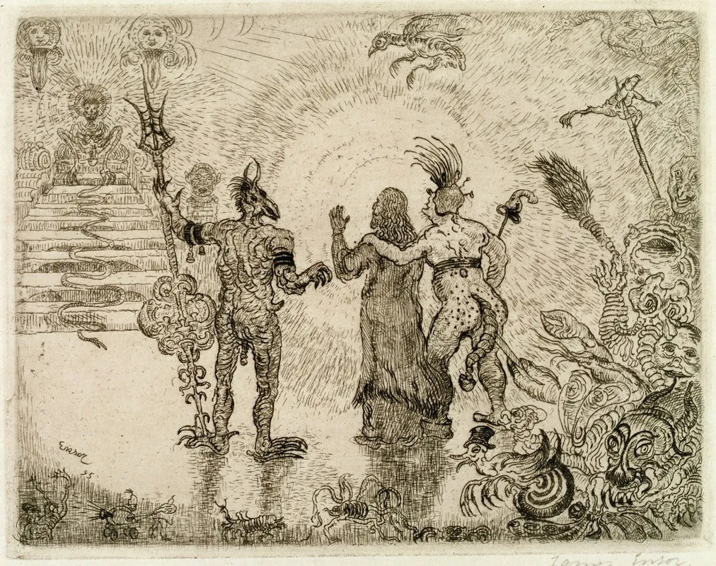 The Devils Dzitts And Hihanox Leading Christ To Hell
