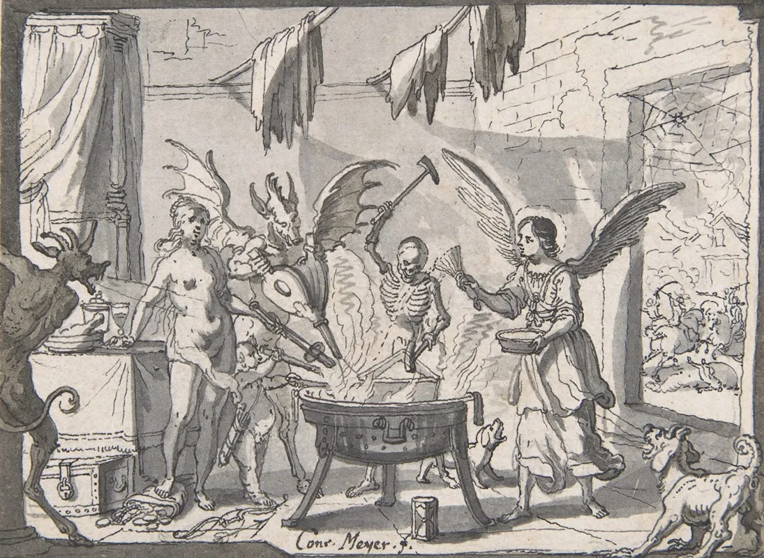 The Devils Kitchen Visited By An Angel Wall Art by Conrad Meyer - High-Resolution Digital Print