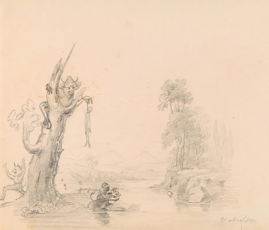 The Devils Pulpit For An Engraving In The Talisman Wall Art by John Neilson Jr. - High-Resolution Digital Print