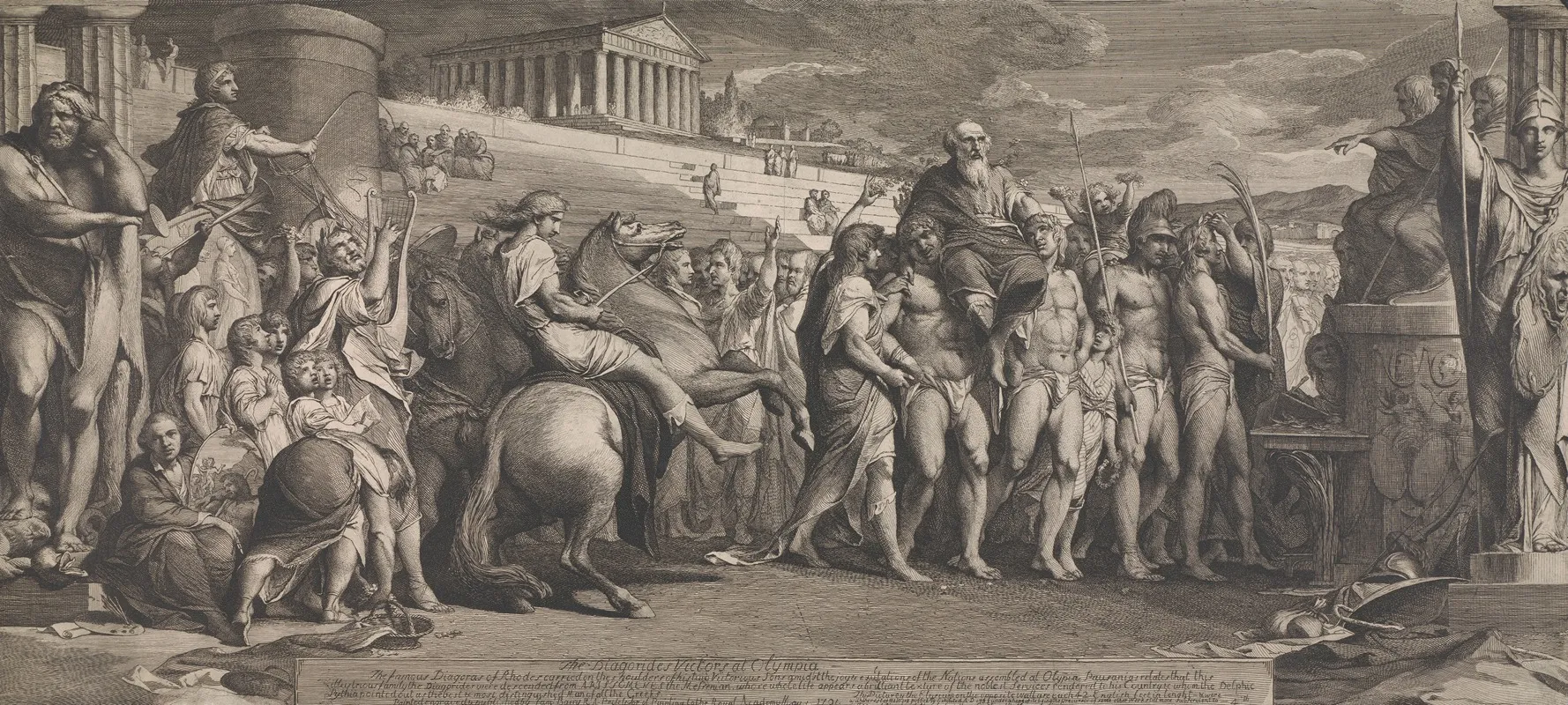 The Diagorides Victors At Olympia Design For The Walls Of The Great Room Of The Society For The Encouragement Of The Arts