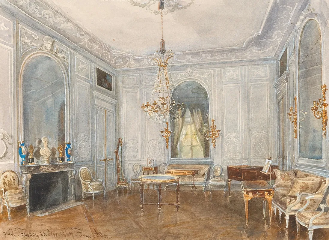 The Dining Room In The Petit Trianon Versailles