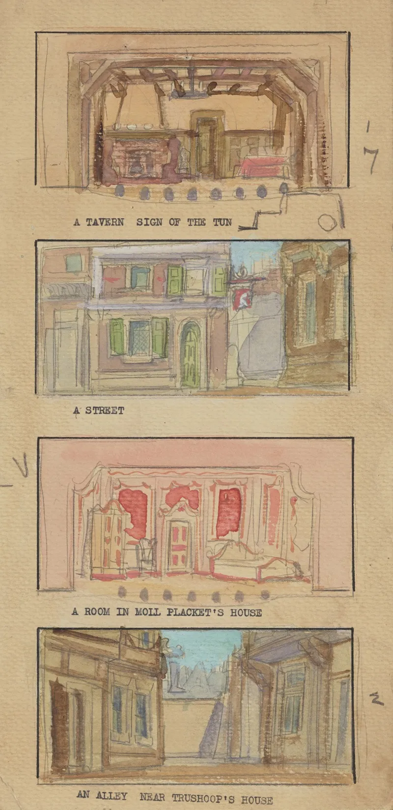 The Disappointment Sketch No 2 A Tavern Sign Of The Tun A Street Wall Art by Wood MacLane - High-Resolution Digital Print
