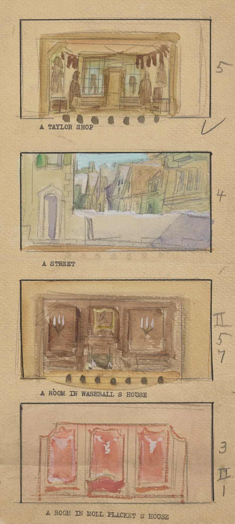 The Disappointment Sketch No 3 A Taylor Shop A Street Wall Art by Wood MacLane - High-Resolution Digital Print