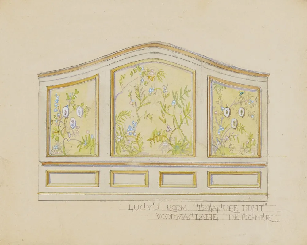 The Disappointment Sketch No 5 Lucys Room Treasure Hunt Wall Art by Wood MacLane - High-Resolution Digital Print
