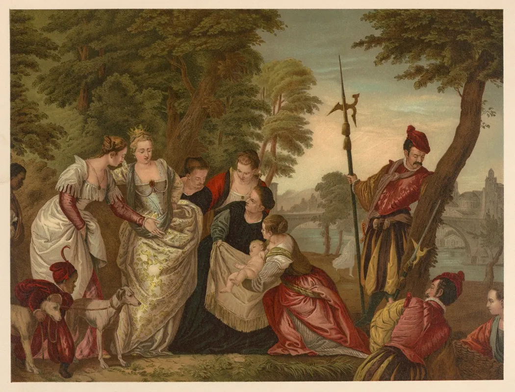 The Discovery Of Moses Wall Art by Jan Ladislaw Sýkora - High-Resolution Digital Print