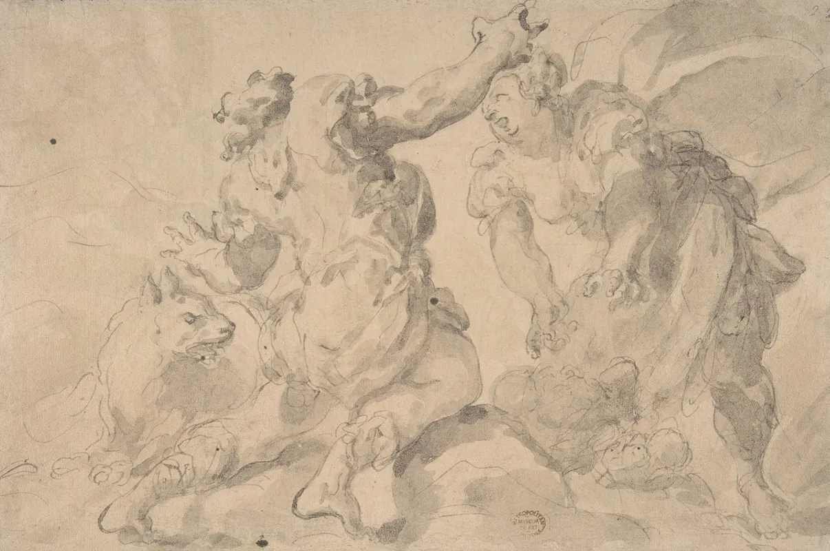 The Discovery Of Romulus And Remus Wall Art by Paolo Pagani - High-Resolution Digital Print