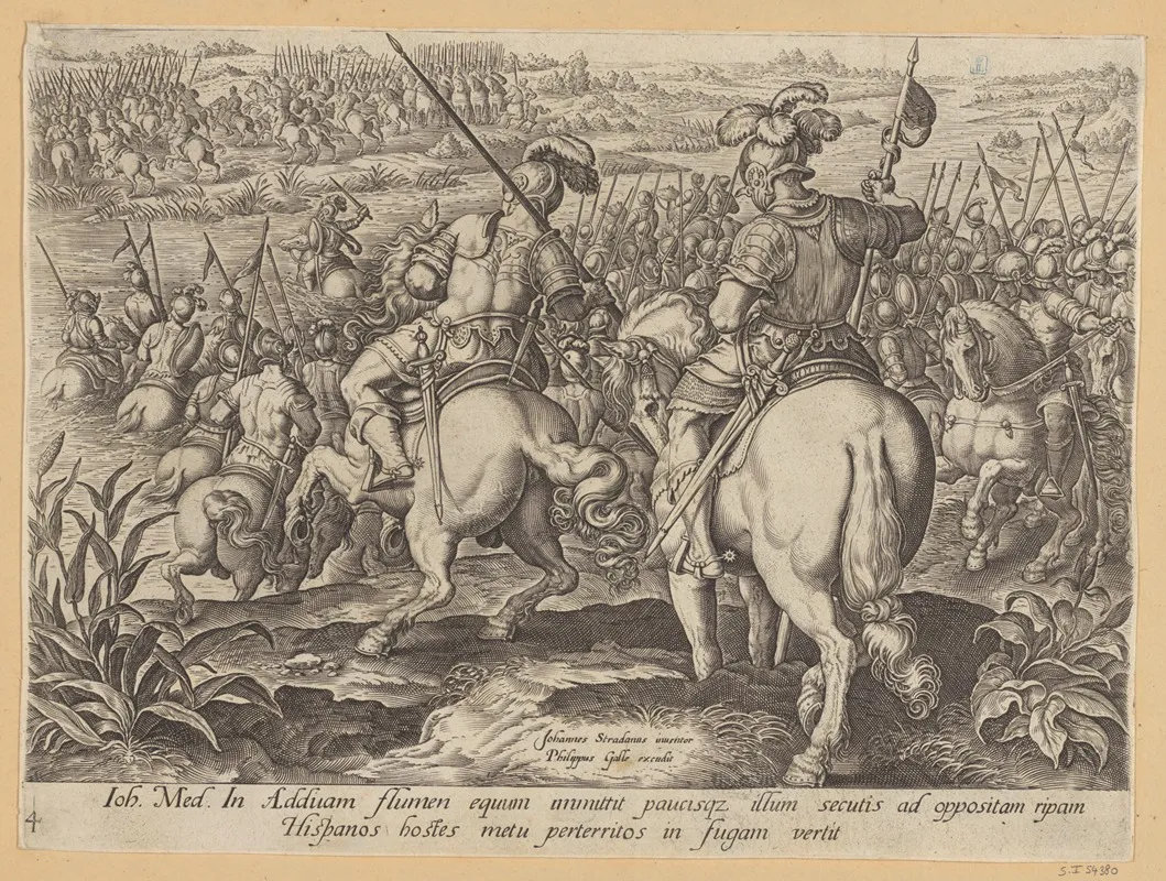The Dissipation Of The Spanish Enemy Wall Art by Stradanus - High-Resolution Digital Print