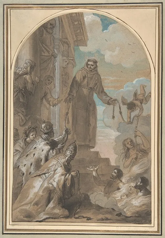 The Distribution Of The Franciscan Cords Wall Art by Jan Erasmus Quellinus - High-Resolution Digital Print