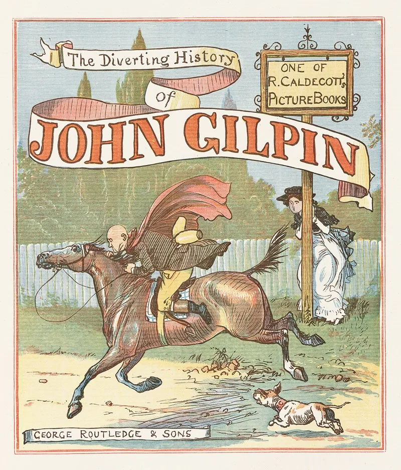 The Diverting History Of John Gilpin Pl1 Wall Art by Randolph Caldecott - High-Resolution Digital Print
