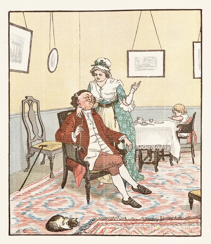The Diverting History Of John Gilpin Pl2 Wall Art by Randolph Caldecott - High-Resolution Digital Print