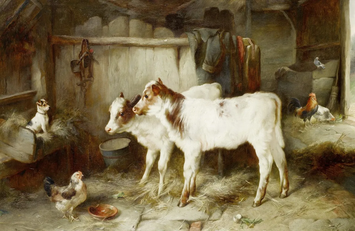 The Dog In The Manger Wall Art by Walter Hunt - High-Resolution Digital Print