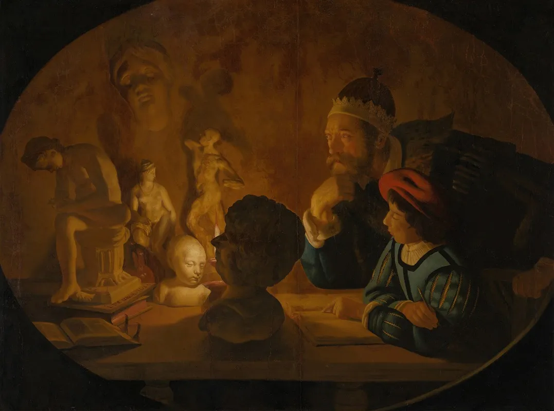 The Drawing Lesson 2 Wall Art by Jan ter Borch - High-Resolution Digital Print
