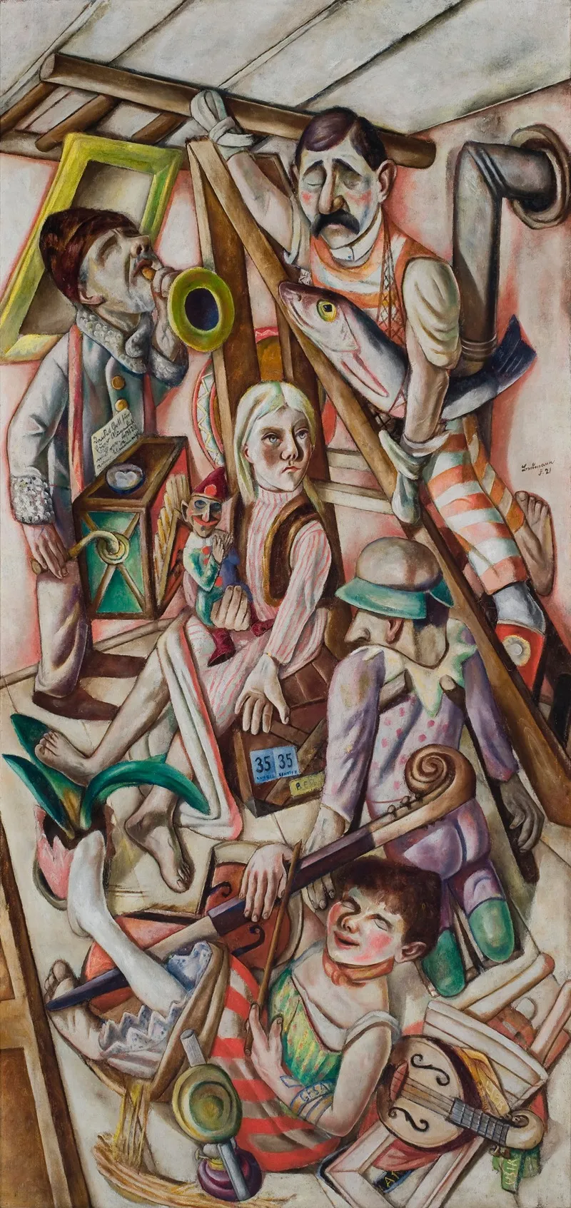 The Dream 8 Wall Art by Max Beckmann - High-Resolution Digital Print