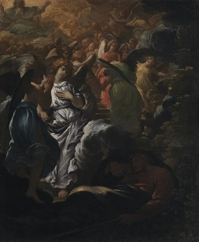 The Dream Of Jacob Wall Art by Girolamo Troppa - High-Resolution Digital Print
